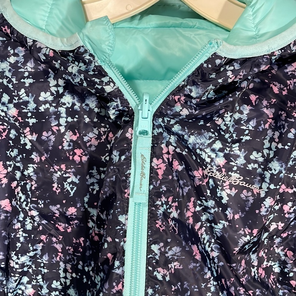 EDDIE BAUER reversible puffer jacket in girls US size large - Picture 8 of 13